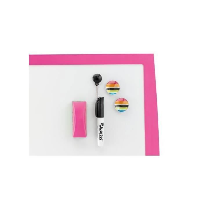 Tableau Blanc - JOY - Rose Bonbon - 430x585mm - Couleur Rose - Idéal Pour Bureau