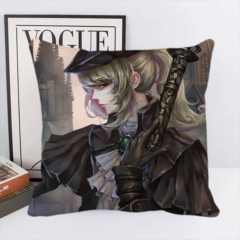Game Bloodborne Pillow Case Square Pillow Bedroom Sofa Leisure Comfort Cushion Car Living Room Home Decoration