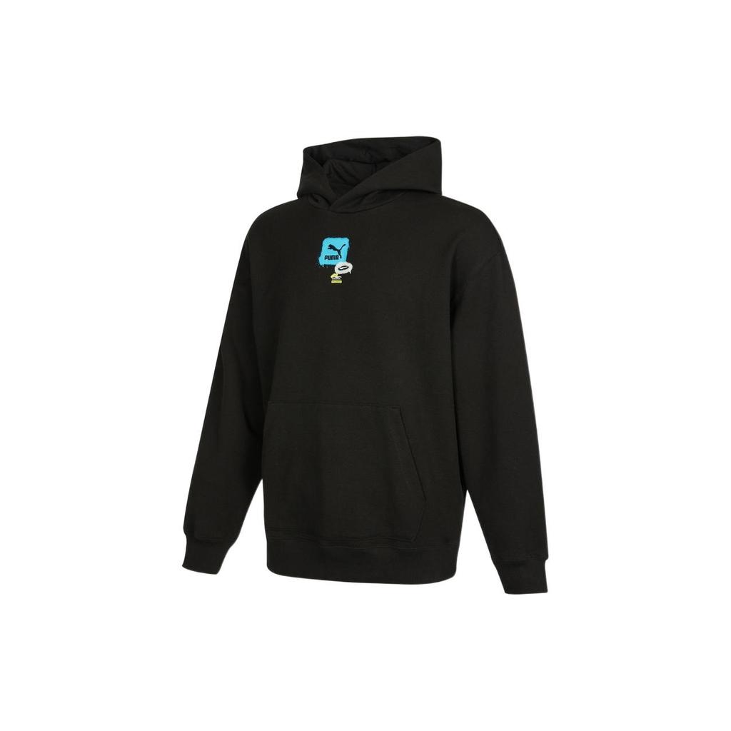PUMA Sweatshirts Men's Black Hooded Moderate Regular 536061-01