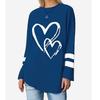 2025 Autumn & Winter Women's New Casual Crew Neck Long Sleeve Top 3D Love Pattern