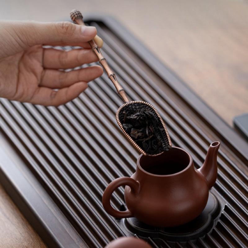 3/2/1pcs Alloy Weaving Teaspoon Sets Vintage Chinese Kung Fu Tea Accessories Zen Coffee Bean Taking Tools Tea Shovel Chaze