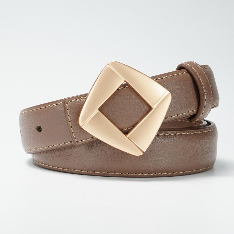 Belt  Women's Smooth Buckle  Thin Belt  Women's Dress  New Decorative Skirt  Fashionable and Versatile Women's Pants Women