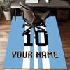 Custom Name Number 10 Football Rug - Decorative Non-slip Carpet With YourName For Bedroom Or Office Perfect Gift For Family And Friends