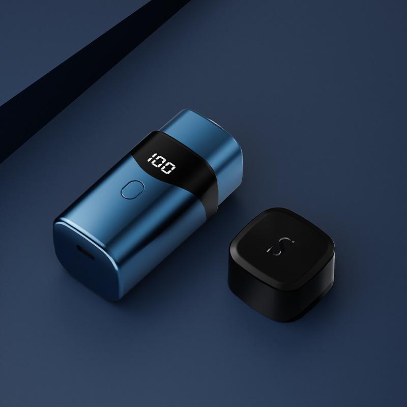 MOTAWISH Mini Electric Shaver Type-c Fast Charging Portable Smart Digital Display Razor