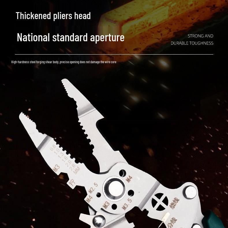 2.5mm Electrician's Multi-Tool: Wire Stripper, Crimper & Cutter