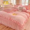New Lamb Fleece Blanket - Solid Color, Double-Layer, Thickened Flannel for Children