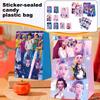 Themed Candy Bag Gift Bag Kraft Paper Bag Sticker Closure Party Decorations