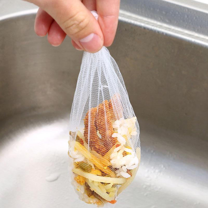 Sink Drain Filter Food Residue Filtration Disposable Floor Drain Mesh Bag Kitchen Accessories Anti-clogging Kitchens Strainer