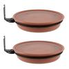 M-Modern-Bird Feeder Squirrel Bird Feeder Hanging Bird Feeder Bird Pond Bird Feeder Tray Fixed Bird Tray(2PCS)