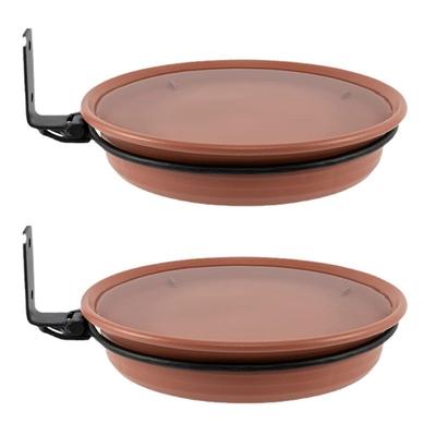 M-Modern-Bird Feeder Squirrel Bird Feeder Hanging Bird Feeder Bird Pond Bird Feeder Tray Fixed Bird Tray(2PCS)