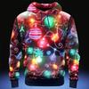 Felpa Carina con Stampa Pan di Zenzero di Natale Uomo e Donna Festival Regalo Divertente Cappotto con Cappuccio Colorato Fantasia Cibo Maglione con Cappuccio di Natale