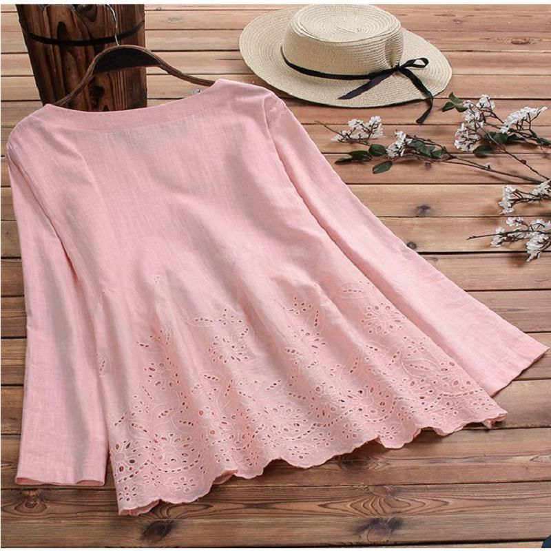 Autumn Fashion Women Loose Blouse Ladies Shirt Tops S-4XL