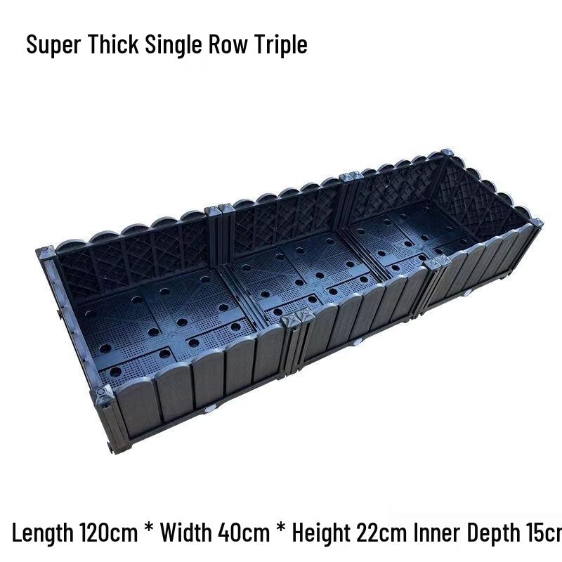 Extra Thick Rectangular Balcony Vegetable Planter Box