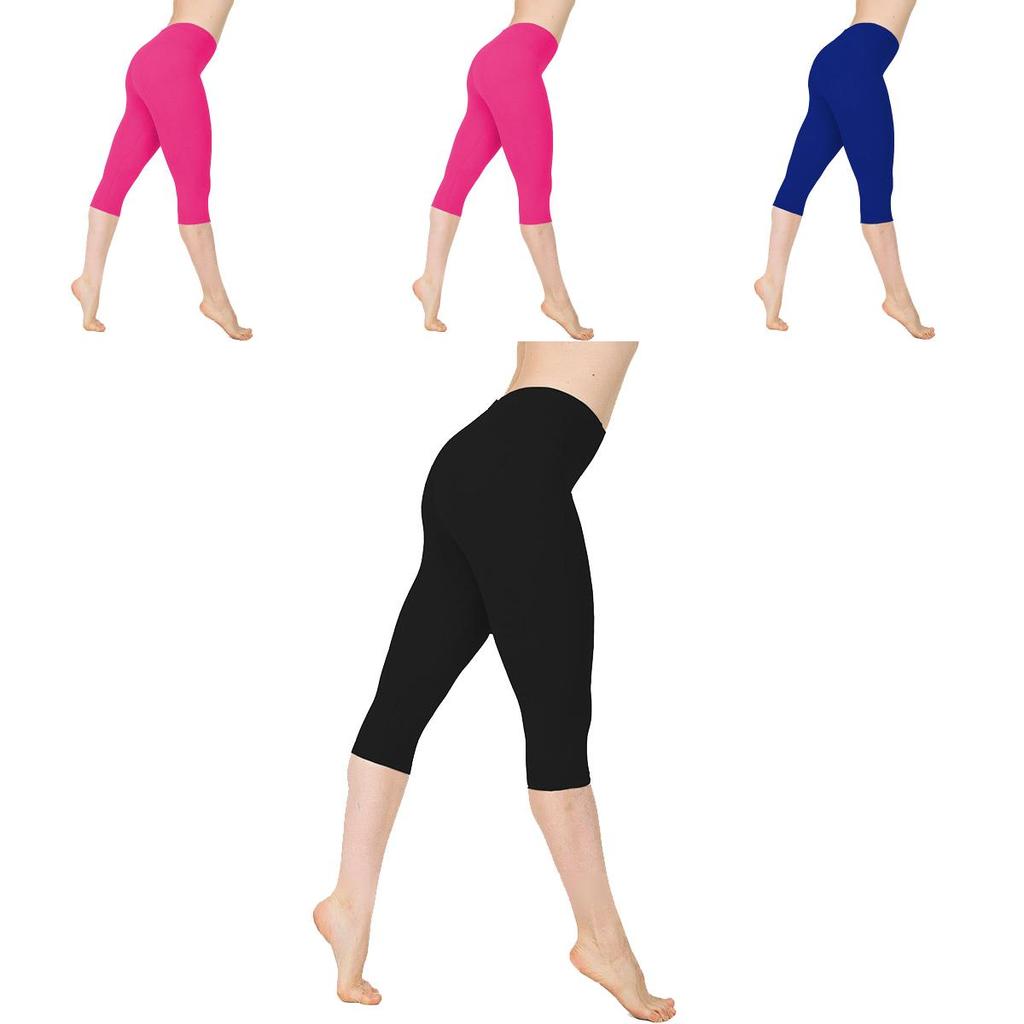 Stylish Women's Low Waist Yoga 3/4 Capri Pants For Effortless Fitness Style And Comfort