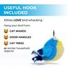 Flapping Bird Cat Toys Interactive Chirping Bird with Catnip 3 Modes Touch Activated Electric Plush Toy Rechargeable Kitten Toy