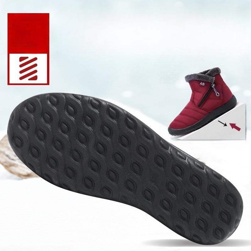 Plus-size Cotton Shoes, Snow Boots, Warm Cotton Boots, Fleece and Thickened Versatile Women's Boots