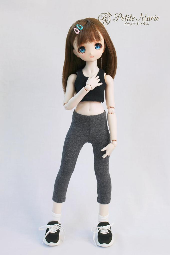 [Petite Marie] 13 MDD Compatible 78 Length Leggings, Dark Gray, Tights, Fitness Pants, Leggings, Daily Pants, Casual Pants, 40cm Doll, BJD, Doll