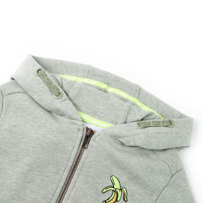 Hoodie and Zip for Children Light Khaki Mix 92/104/116/128/140
