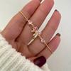 New Cute Romantic Pink Sakura Pendant Necklaces for Women Y2K Sweet Synthetic Zircon Flowers Bracelet Charms Wedding Jewelry Set