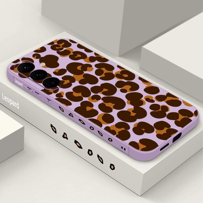 Leopardenmuster Hülle Für Samsung Galaxy S26 S25 Ultra S24 S23 S22 Plus S21 FE A15 A16 A17 A35 A36 A54 A55 A56 5G Weiche Hülle