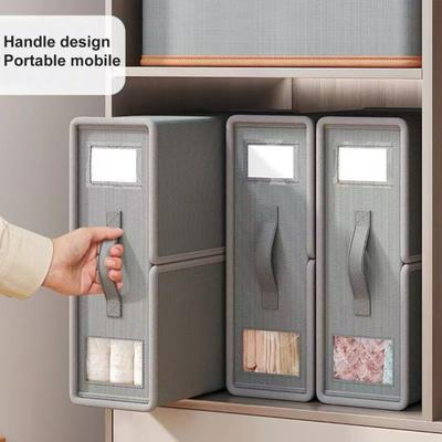 1/2 ks Úložný box do skříně Držák na prostěradla se zesíleným uchem Velkokapacitní Skládací design Úložné pouzdro na přikrývky a deky