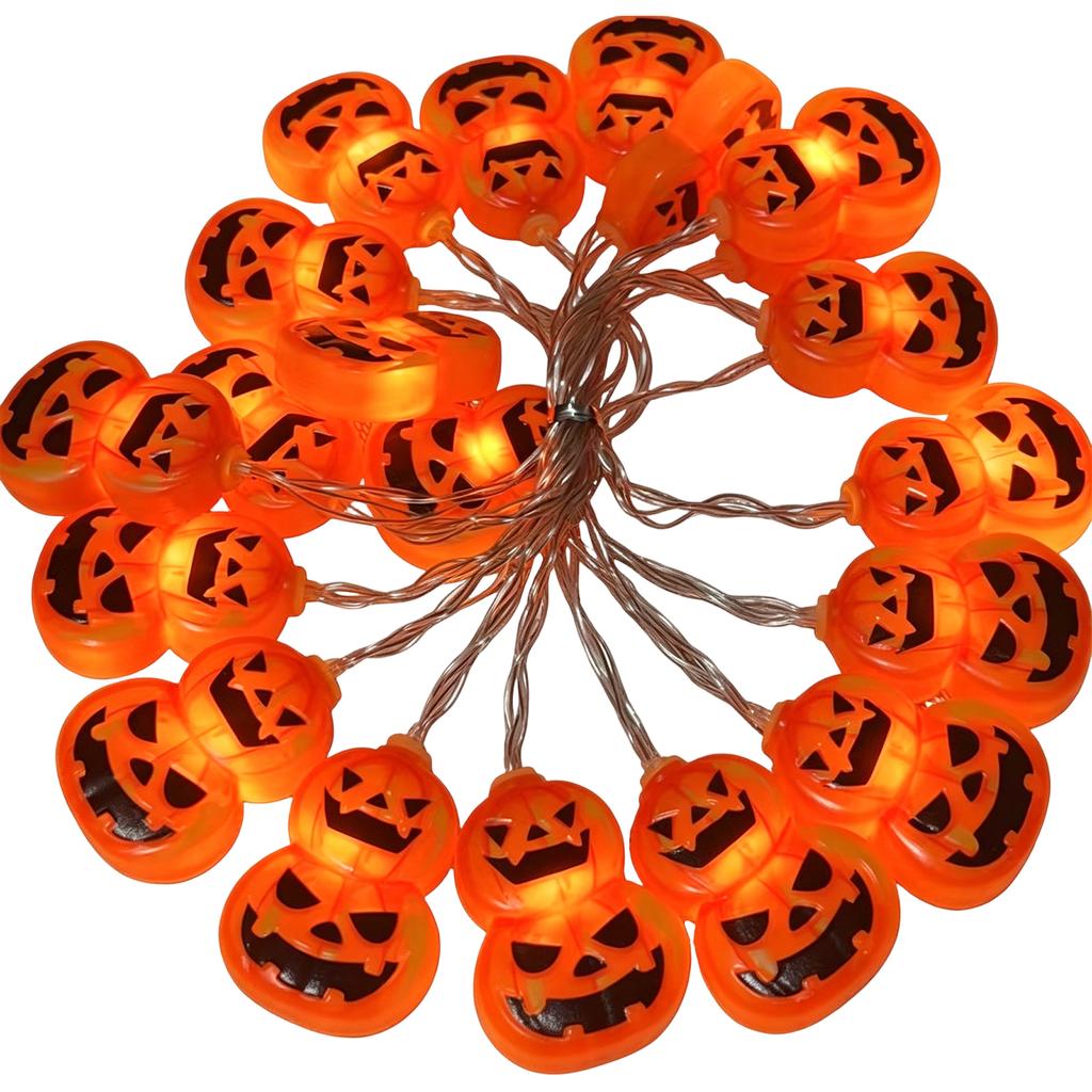 Halloween String Lights with LED Pumpkin and Lights for Outdoor Holiday Decoration