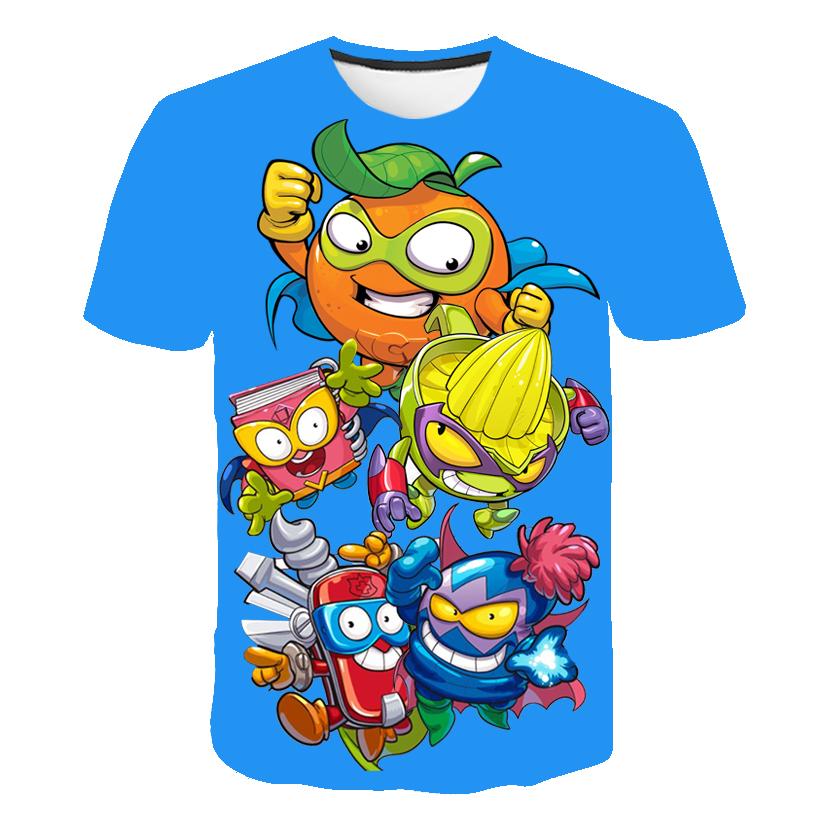 3D Super Zings T Shirt Kids Toddler Anime Game Streetwear Short Sleeve Children's T-Shirt Superzings Tshirt Children Cloth Tops