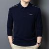 Yiliteng Men's Polo Collar Wool-Cashmere Blend Sweater