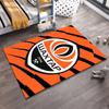 Orange and Black Logo Rug Design Non-slip Rug Suitable for Living Room and Bedroom Sofas.