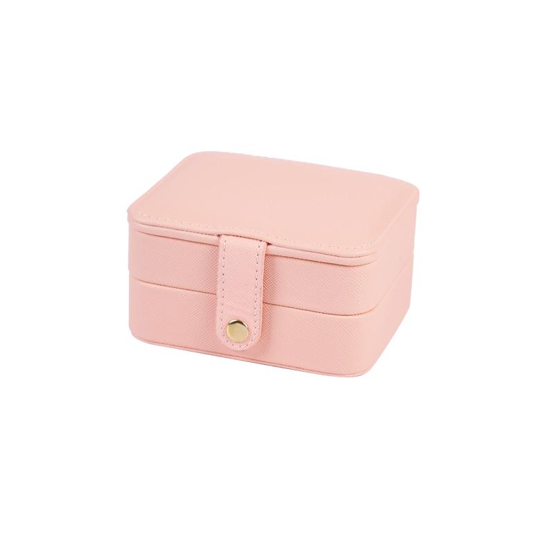 Mini Exquisite Jewelry Storage Box with Mirror for Earrings, Rings, Bracelets, & Ornaments