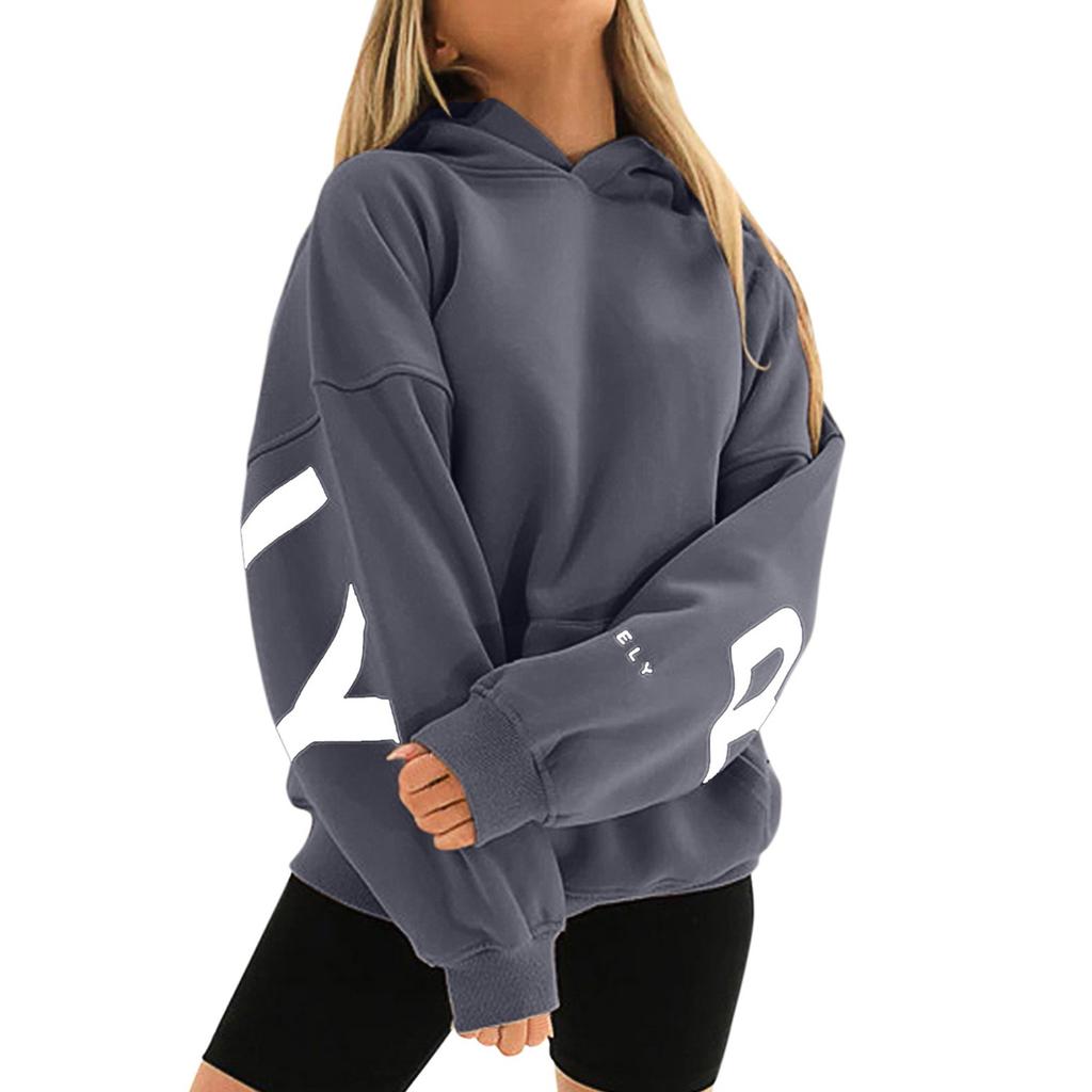 Womens Hoodies Fall Fashion Sweatshirts  Printed Casual Long Sleeve Loose Sweatshirt  Fall Hoodie Sweatshirt