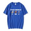 Meme 'Sono Completamente Bloccato' Magliette Divertenti Abbigliamento Uomo Moda Hip Hop Maniche Corte Magliette Cotone Casuale Maglietta Streetwear