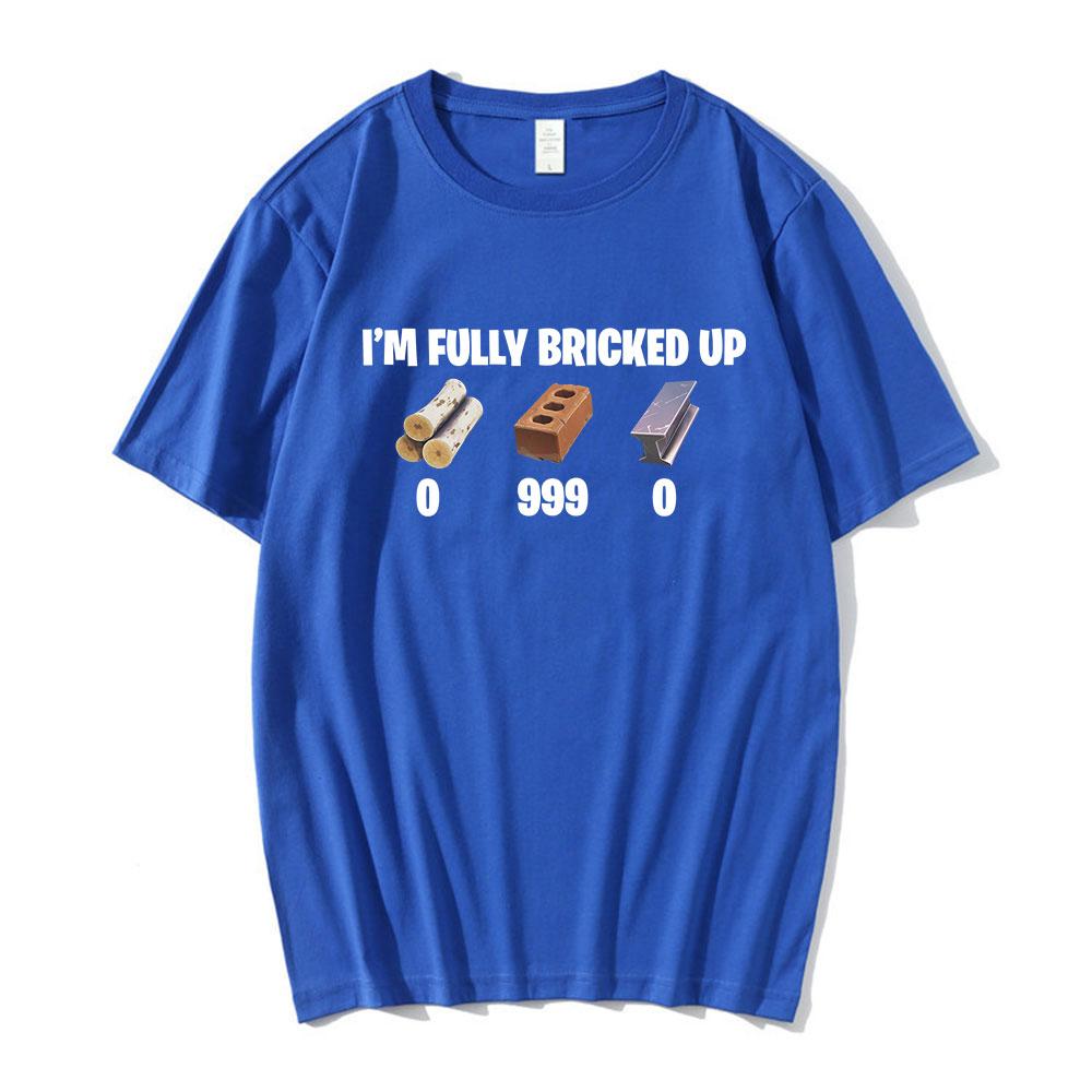 Meme 'Sono Completamente Bloccato' Magliette Divertenti Abbigliamento Uomo Moda Hip Hop Maniche Corte Magliette Cotone Casuale Maglietta Streetwear