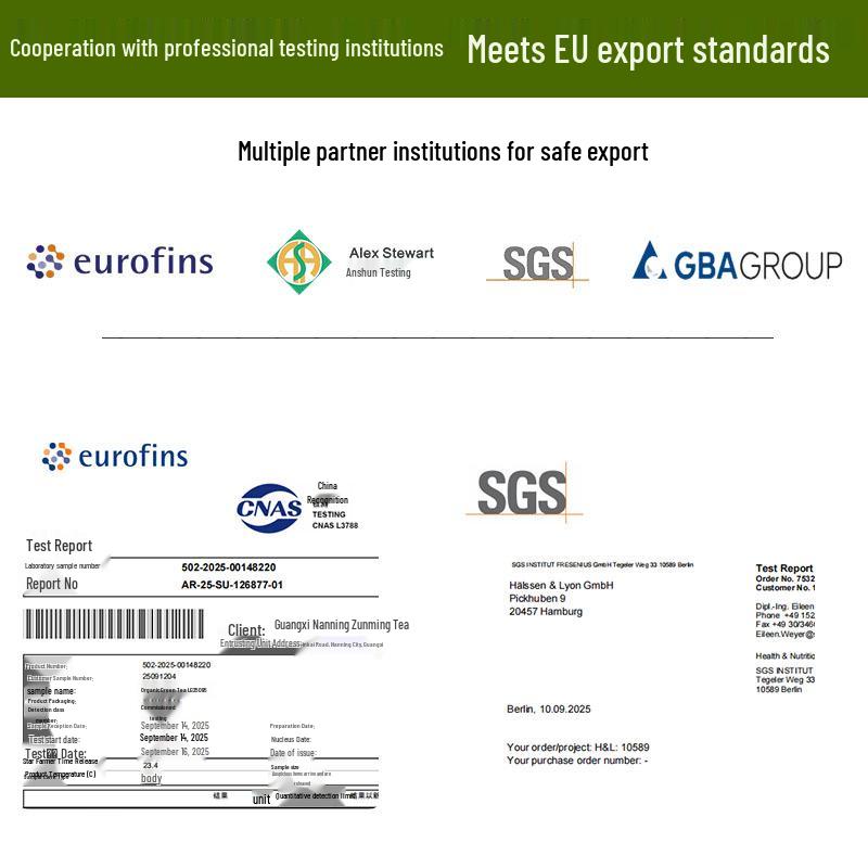 Low Pesticide Residue Jasmine Dragon Pearl Green Tea with Jasmine Flower and Rock Sugar from Guangxi