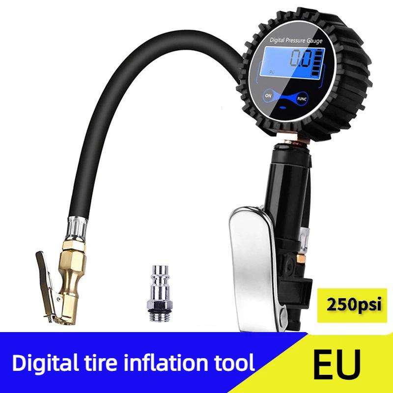 250PSI Tire Pressure Counter With LCD Display – Automotive And Motorcycle Tire Gauge For Accurate Pressure Testing