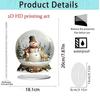 1PC Santa Claus Tabletop Decoration With Base 2D Acrylic Christmas Ornaments 2026 Xmas Navidad Party Supplies