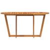 Garden Dining Table Oval 150 X 90 X 75 Cm Solid Acacia Wood