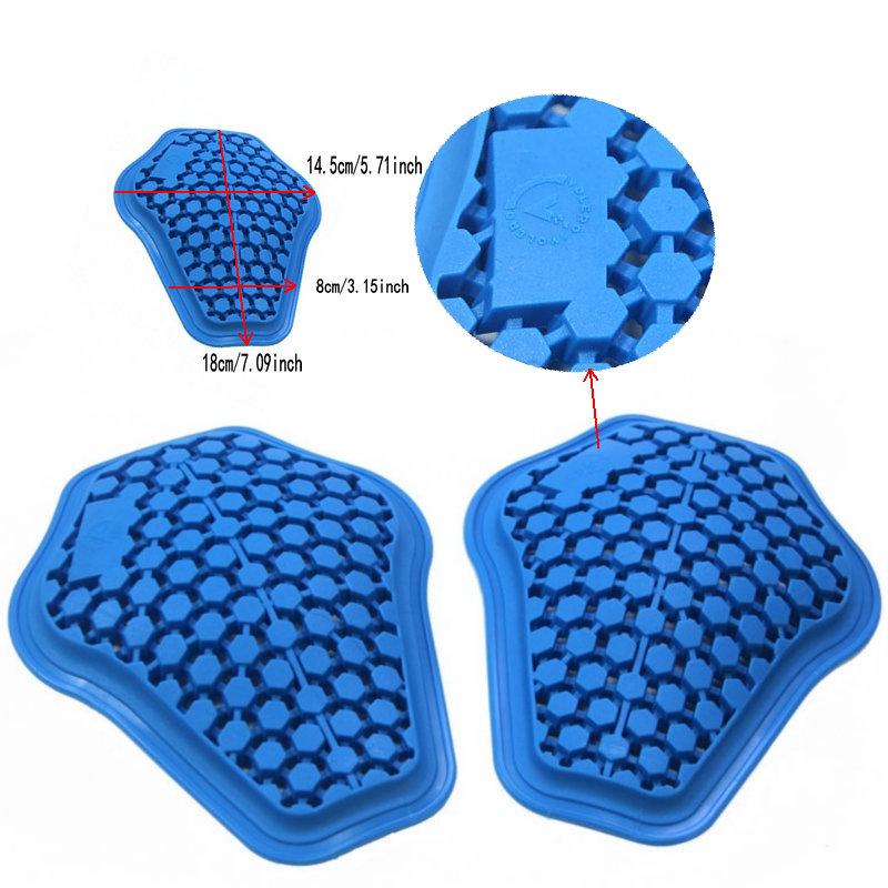 Insert Silica Gel Honeycomb Armor Back Elbow Shoulder Protector Pads For Motorcycle Riding Shirt Jacket Replacement A Set Of 5