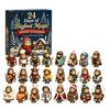 Christmas Advent Calendar 2026 Calendar, 24-Day Acrylic 2D Ornament Set with Secret Santa Gifts for Pet Lovers Animal Figures, Tree Hanging
