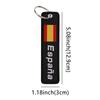 Spanish Embroidery Key Fobs Quotes Key Tags Keychain For Motorcycle Cars Key Holder Chaveiro Friends Gift
