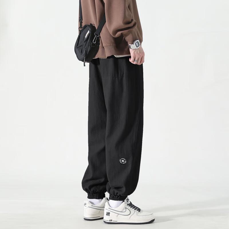 Dingfengbaoluo Men's Japanese Style Cotton Workwear Joggers WH5610