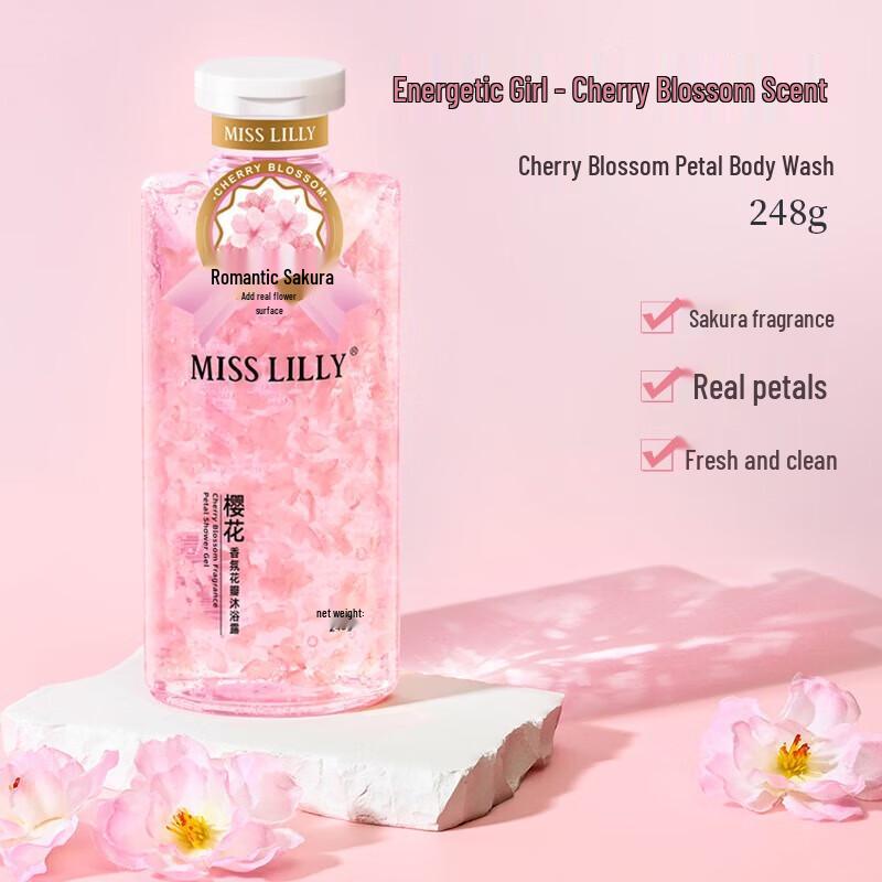 

Miss Lilly Cherry Blossom Scented Petal Shower Gel