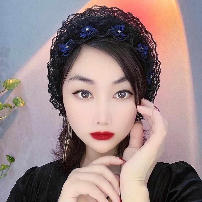 Summer Breathable Lace Turban Cap For Women Hair Cover Hat Head Wraps Bonnet Muslim Hat Headscarf Elastic Full Cover Headwear