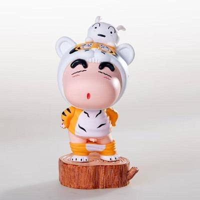 12cm Anime Crayon Shin-chan Shinnosuke Nohara Figure Animal Clothing Cos Tiger Doll PVC Action Figurine Collectible Model Toys
