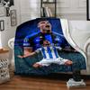 Football Player Action Blankets Flannel Printed Breathable Warm Throw Blanket for Home Office Bedspreads 0708a56