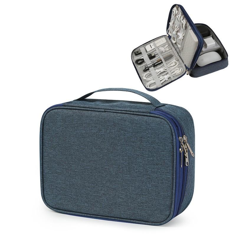 Datenkabel Aufbewahrungstasche Mobile Powerbank Ladekabel Reise Tragbar Digitale Zubehör Aufbewahrungstasche Doppellagig