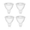 4pcs MR16 LED Spotlight GU5.3 Bulbs 5W AC 85–265V No Flicker Aluminum PC Downlight for Indoor Home Decoration