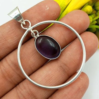 Amethyst Gemstone 925 Sterling Silver Plated Quity Pendant Jewelry PQY-IJ7883
