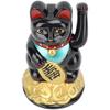 Colorful Lucky Cats Electric Sculpture Plastic Figurine For Restaurant Hotel Desktop Car Dashboard Fengshui Decors