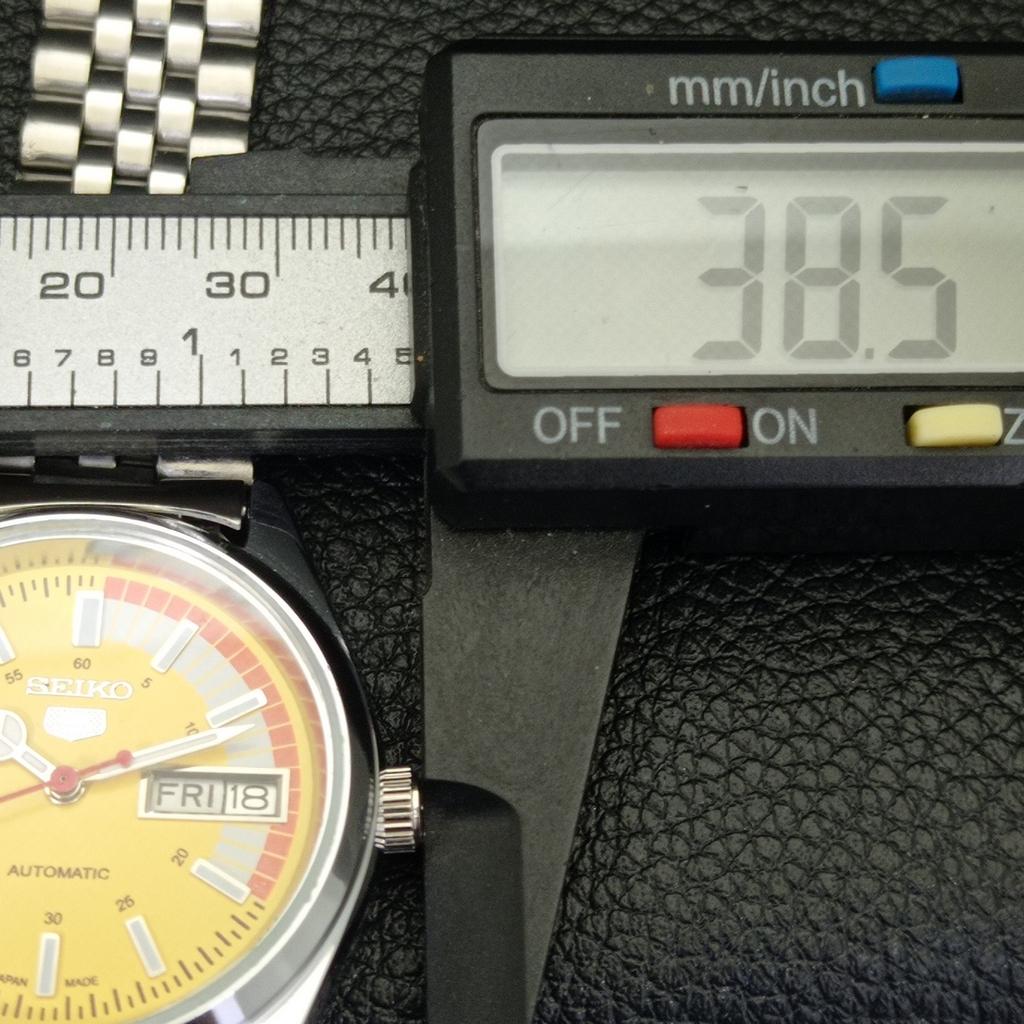 JAPAN VINTAGE REFURBISHED SEIKO 5 AUTOMATIC 6309A MENS YELLOW WATCH A440875-d Sk-a440875-2